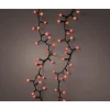Guirlande lumineuse câble noir à ampoules forme cerise 500 LED rouge 8 fonctions Kaemingk - 11 m