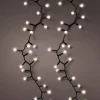 Guirlande lumineuse câble noir à ampoules forme cerise 500 LED blanc chaud 8 fonctions Kaemingk - 11 m
