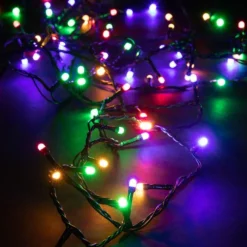 Guirlande lumineuse LED à lumière animée multicolore sur secteur - 20 m