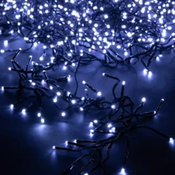 Guirlande lumineuse LED à lumière animée blanc froid sur secteur - 13,5 m