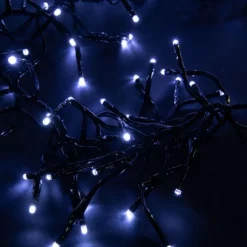 Guirlande lumineuse LED à lumière animée blanc froid sur secteur - 13,5 m