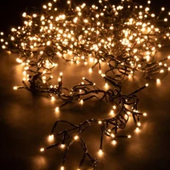 Guirlande lumineuse LED à lumière fixe blanc chaud - 27 m