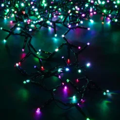 Guirlande lumineuse LED à lumière fixe multicolore sur secteur - 9 m