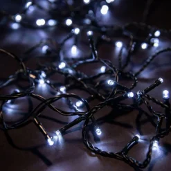 Guirlande lumineuse LED à lumière animée blanc sur secteur - 25 m