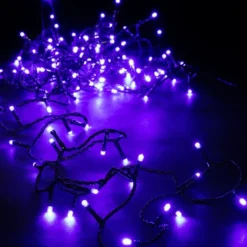 Guirlande lumineuse LED à lumière animée bleu sur secteur - 8 m