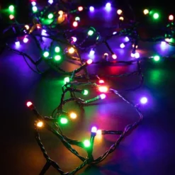 Guirlande lumineuse LED à lumière animée multicolore - 40 m