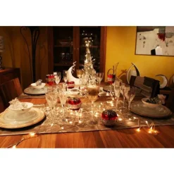 Guirlande lumineuse LED à lumière animée blanc sur secteur - 6 m