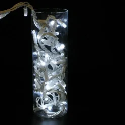 Guirlande lumineuse LED à lumière animée blanc sur secteur - 6 m