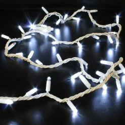 Guirlande lumineuse LED à lumière animée blanc sur secteur - 6 m