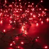 Guirlande lumineuse LED à lumière animée rouge sur secteur - 16 m