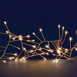 Guirlande lumineuse LED à lumière fixe blanc chaud sur secteur - 5 m