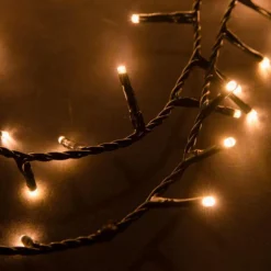 Guirlande lumineuse LED à lumière fixe blanc chaud sur secteur - 18 m