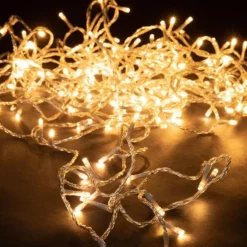 Guirlande lumineuse LED à lumière animée blanc chaud sur secteur - 16 m