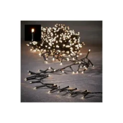 Guirlande lumineuse LED à lumière animée blanc chaud sur secteur - 7,4 m