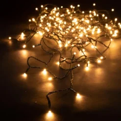 Guirlande lumineuse LED à lumière animée blanc chaud sur secteur 128 LED - 8 m