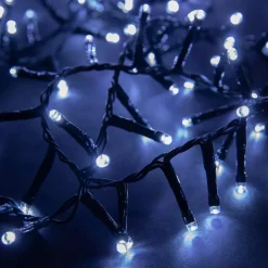 Guirlande lumineuse LED à lumière animée blanc froid sur secteur - 7,4 m