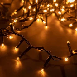 Guirlande lumineuse LED à lumière animée blanc chaud sur secteur - 11 m