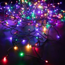 Guirlande lumineuse LED à lumière fixe multicolore sur secteur - 35 m