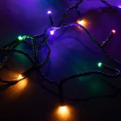 Guirlande lumineuse LED à lumière fixe multicolore sur secteur - 35 m