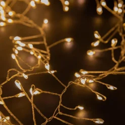 Guirlande lumineuse LED à lumière fixe blanc chaud sur secteur - 9 m