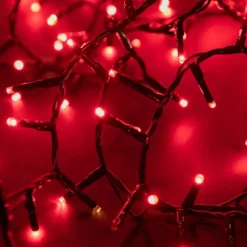Guirlande lumineuse LED à lumière fixe rouge sur secteur Flasher light - 9 m
