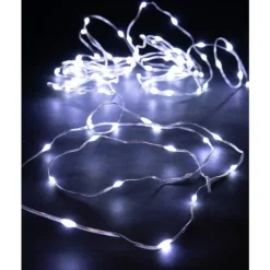 Guirlande lumineuse micro LED à lumière animée blanc chaud sur secteur - 10 m