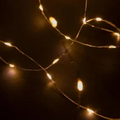 Guirlande lumineuse micro LED à lumière animée blanc chaud sur secteur - 4 m