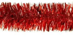 Guirlande scintillante en plastique coloris rouge Ø 100 mm - 2 m