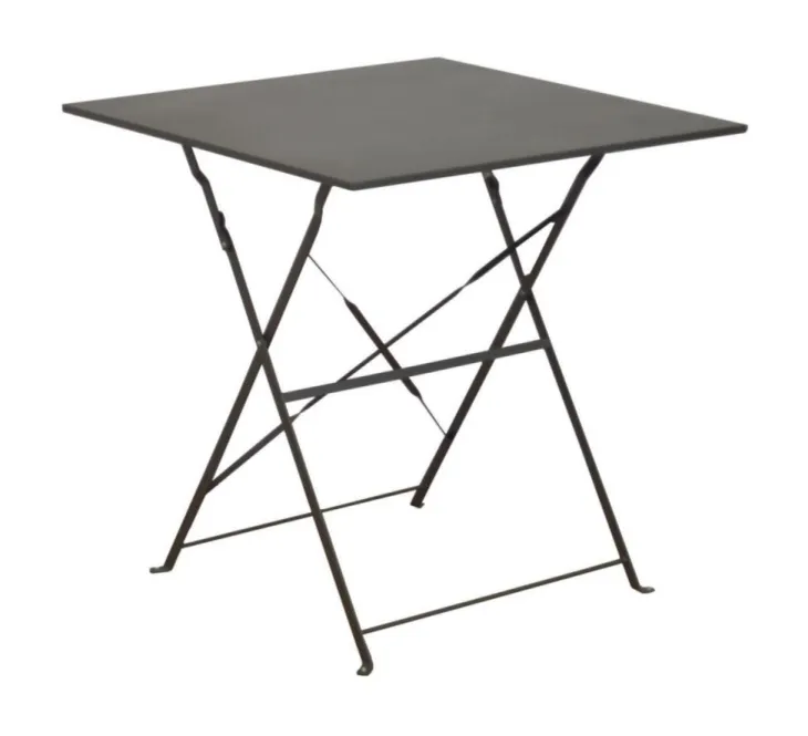 Guéridon carré en acier PROLOISIRS Cuba - 70x70 cm
