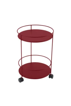 Guéridon Guinguette coloris rouge en acier Fermob - Ø 40 x 61 cm