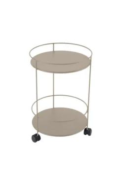 Guéridon Guinguette coloris orange en acier Fermob - Ø 40 x 61 cm