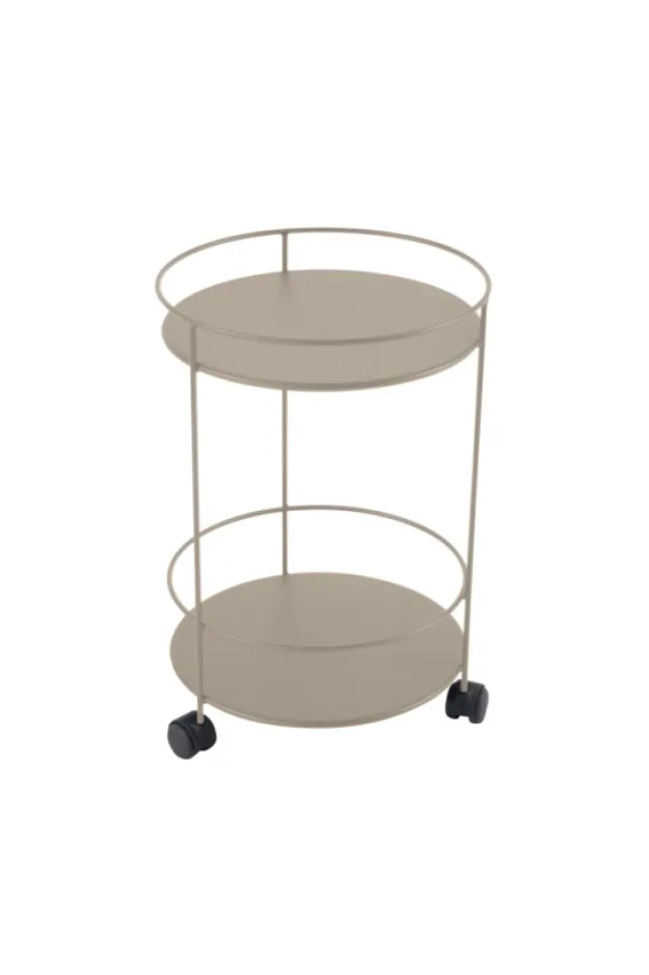 Guéridon Guinguette coloris orange en acier Fermob - Ø 40 x 61 cm