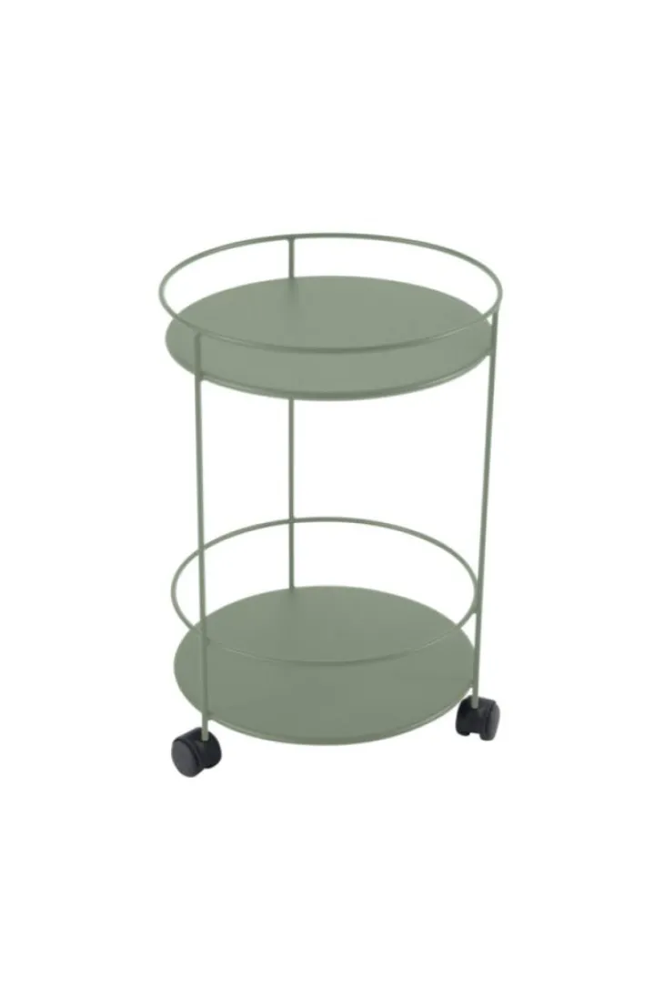 Guéridon Guinguette coloris vert en acier Fermob - Ø 40 x 61 cm