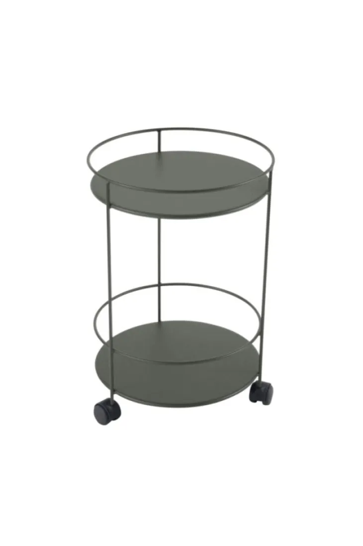 Guéridon Guinguette coloris vert en acier Fermob - Ø 40 x 61 cm