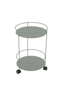 Guéridon Guinguette coloris gris en acier Fermob - Ø 40 x 61 cm