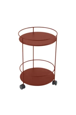 Guéridon Guinguette coloris rouge en acier Fermob - Ø 40 x 61 cm