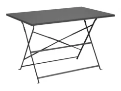 Guéridon pliant en acier époxy PROLOISIRS Cuba - 110x70 cm