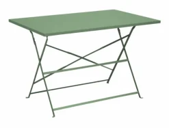 Guéridon pliant en acier époxy PROLOISIRS Cuba - 110x70 cm