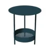 Guéridon Salsa coloris bleu en acier Fermob - Ø 50 cm x 50 cm