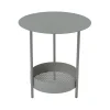 Guéridon Salsa coloris gris en acier Fermob - Ø 50 x 50 cm