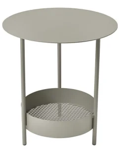 Guéridon Salsa coloris orange en acier Fermob - Ø 50 x 50 cm