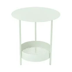 Guéridon Salsa coloris vert en acier Fermob - Ø 50 x 50 cm