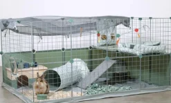 Habitat Neopark Life pour lapin coloris vert Zolux – 140 x 105 x 70 cm