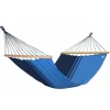 Hamac coloris bleu Caraïbes polypropylène Jobek Hamac Kouple - 350 x 140 cm
