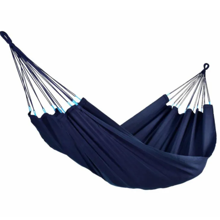 Hamac coloris bleu marine en polypropylène Jobek Hamac Kocon - 340 x 140 cm