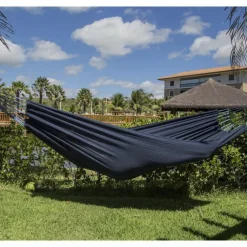 Hamac coloris bleu marine en polypropylène Jobek Hamac Kocon - 340 x 140 cm