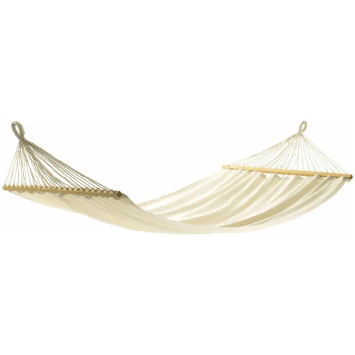 Hamac coloris écru certifié FSC® Jobek Hamac Kouple - 350 x 140 cm
