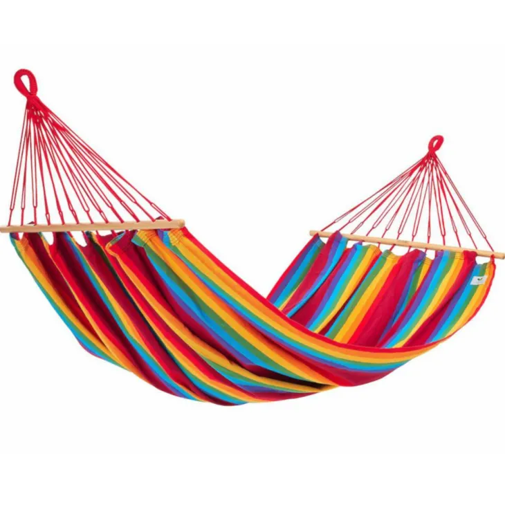 Hamac coloris multicolore Fortaleza en polypropylène Jobek Hamac GraphiK - 300 x 140 cm