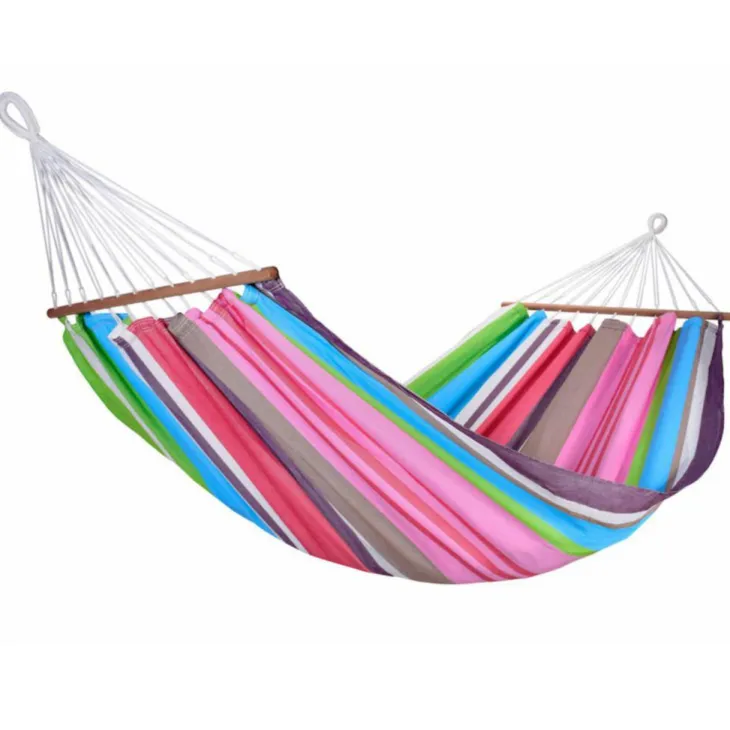 Hamac coloris multicolore Magnifico certifié FSC® Jobek Hamac GraphiK - 300 x 140 cm