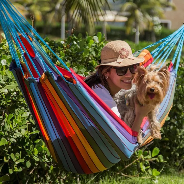 Hamac coloris multicolore en polypropylène Kocon Hamac Jobek - 340 x 140 cm
